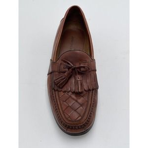 Johnston & Murphy Brown Dress Shoes Tassels Loafer Slip-on Size 11